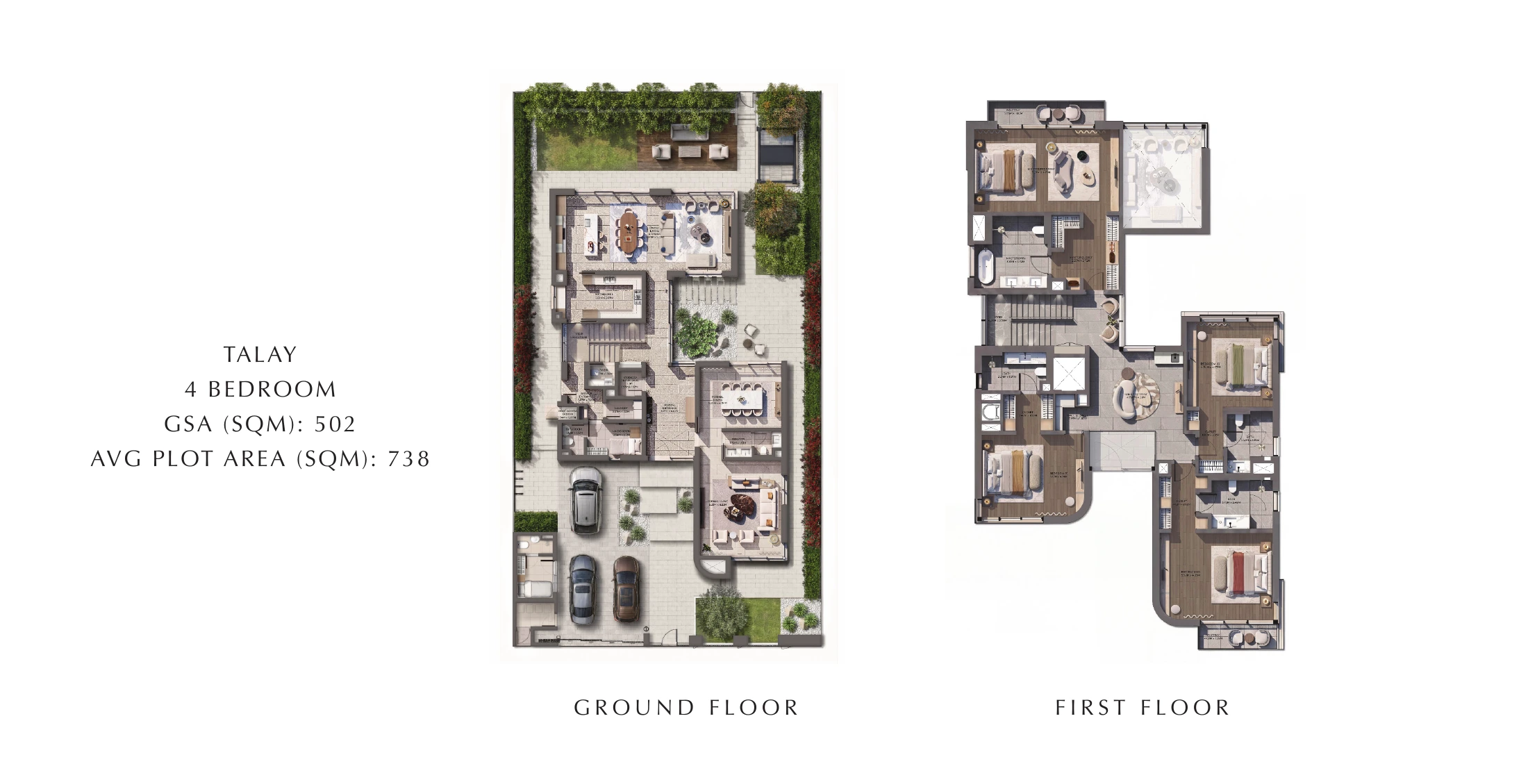Talay four-bedroom floor plan