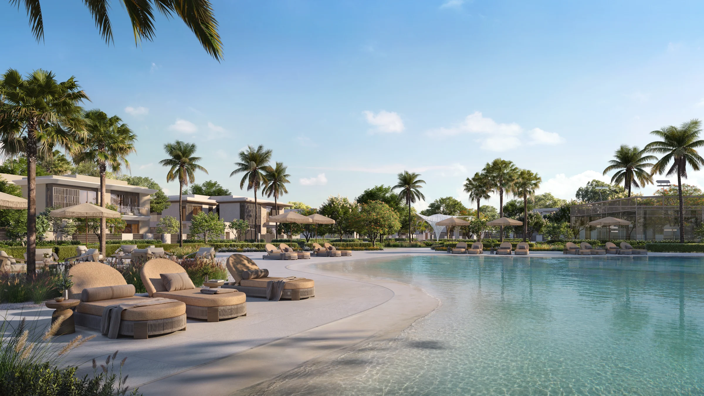 Slow days, under the palms. Artist’s impression.